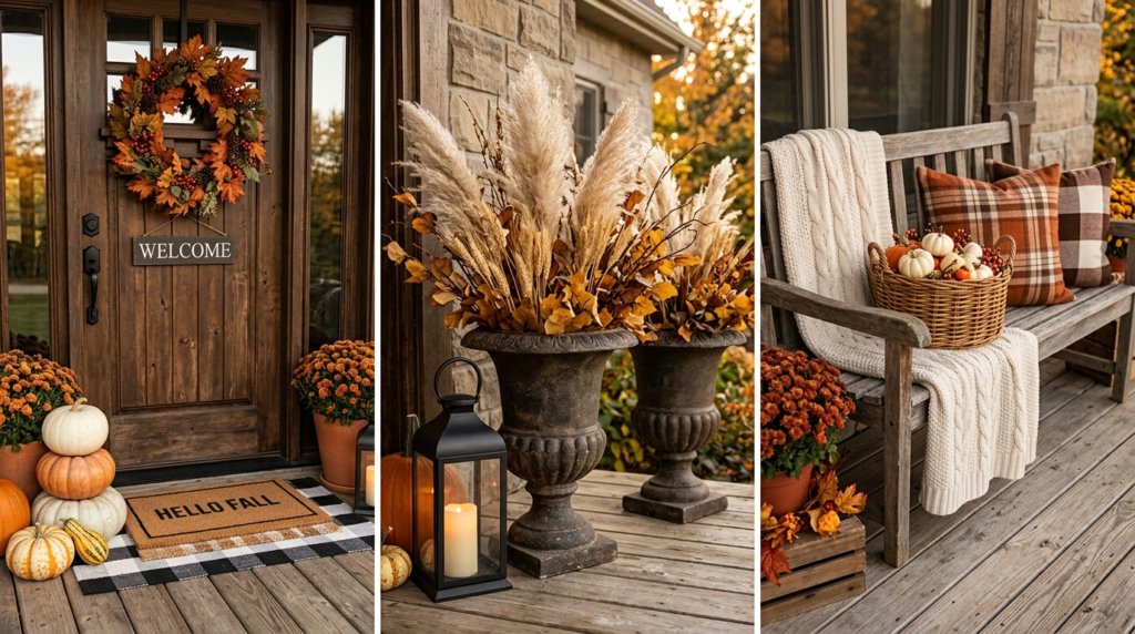 25 Rustic Fall Porch and Entryway Decor Ideas to Welcome Your Guests