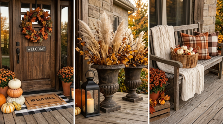 25 Rustic Fall Porch and Entryway Decor Ideas to Welcome Your Guests