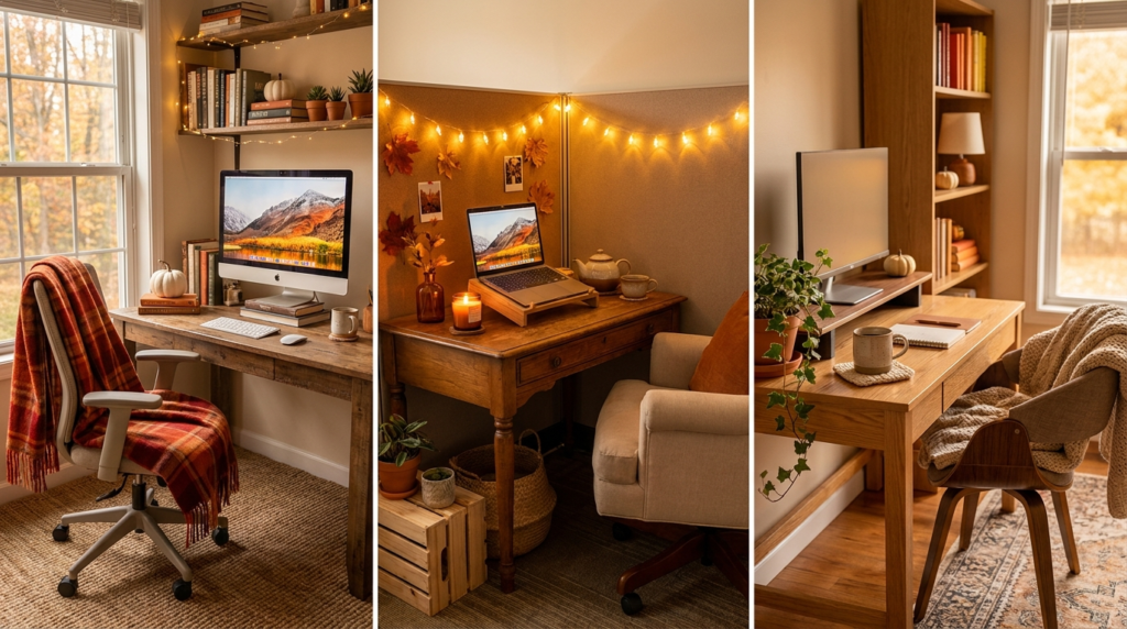 30 Cute Fall Desk Decor Ideas to Make Your WFH Workspace Cozier