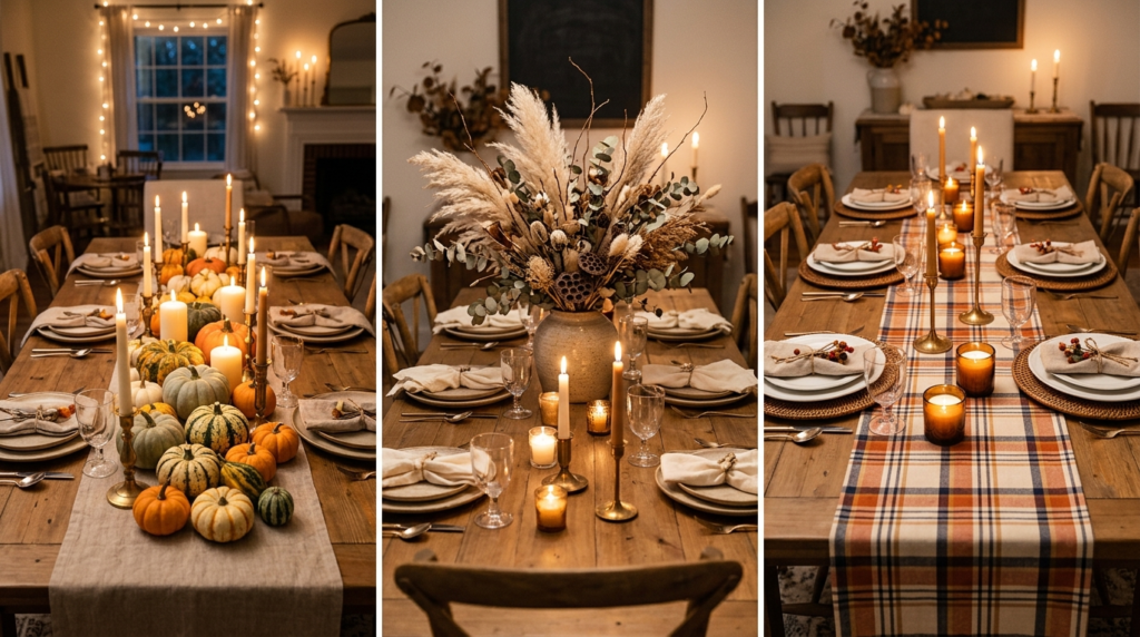 30 Modern Fall Table Decor Ideas for Elegant Dining Room Centerpieces