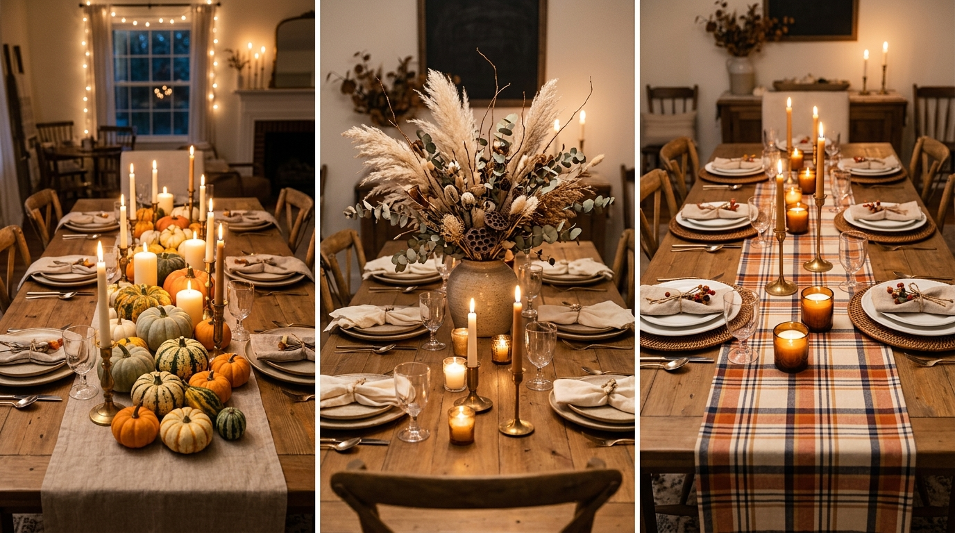 30 Modern Fall Table Decor Ideas for Elegant Dining Room Centerpieces