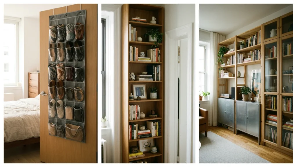 apartment storage ideas no drilling
