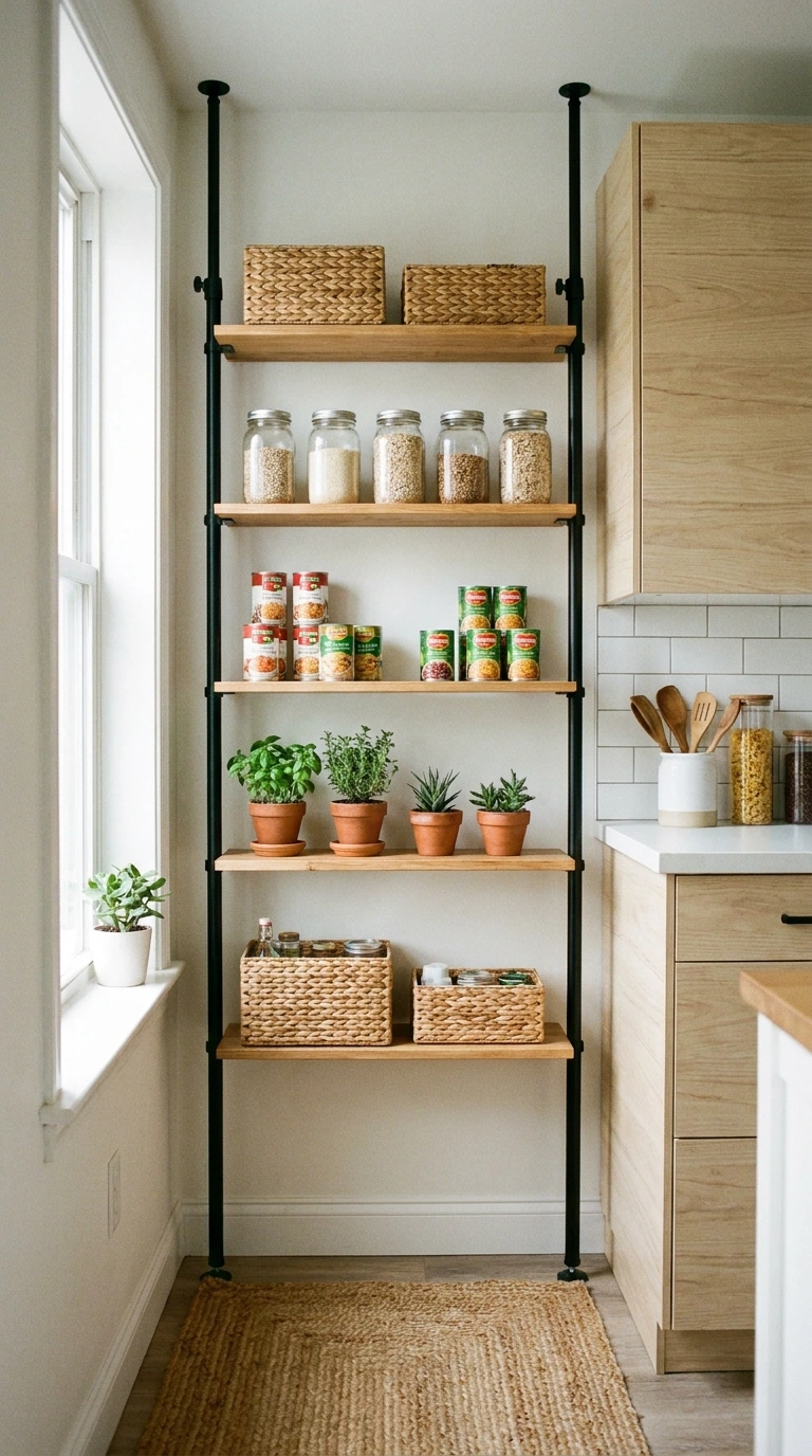 apartment storage ideas no drilling 14