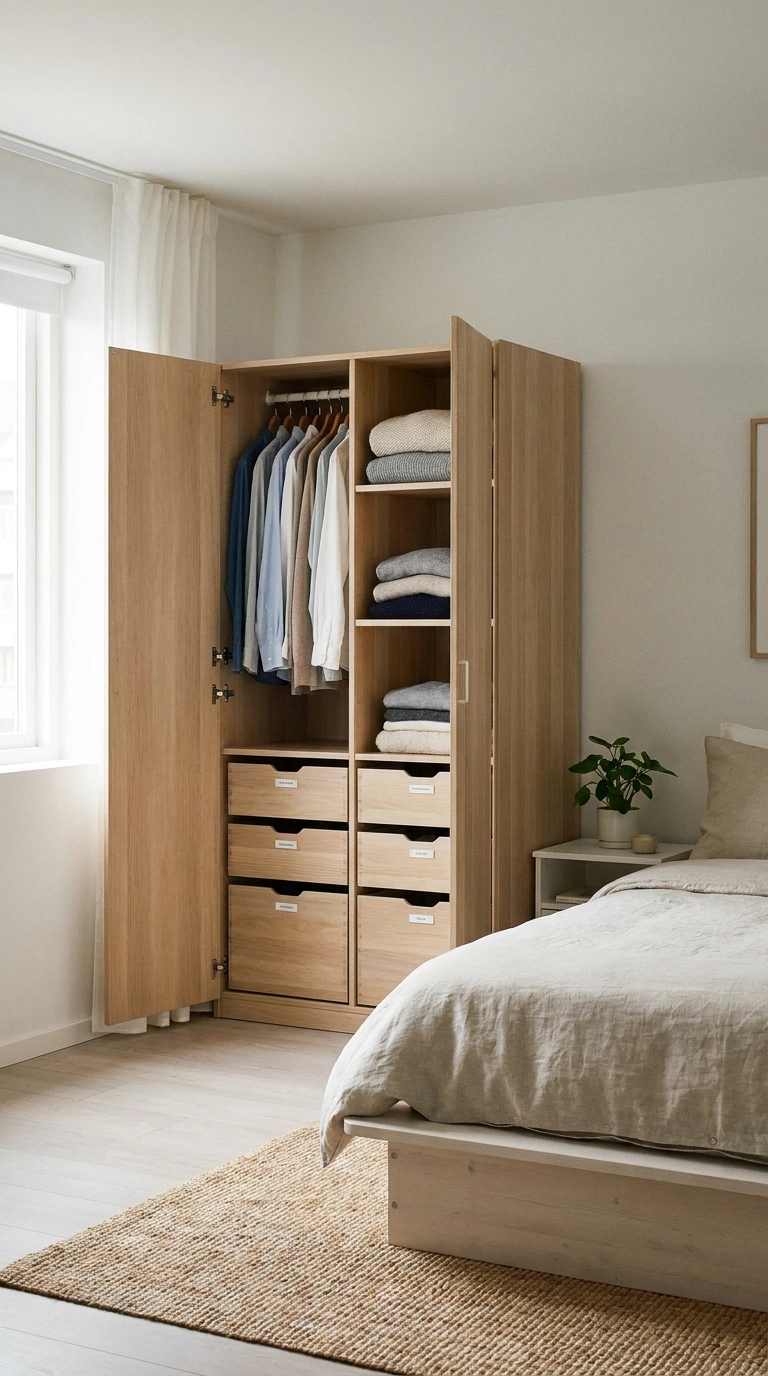 apartment storage ideas no drilling 15