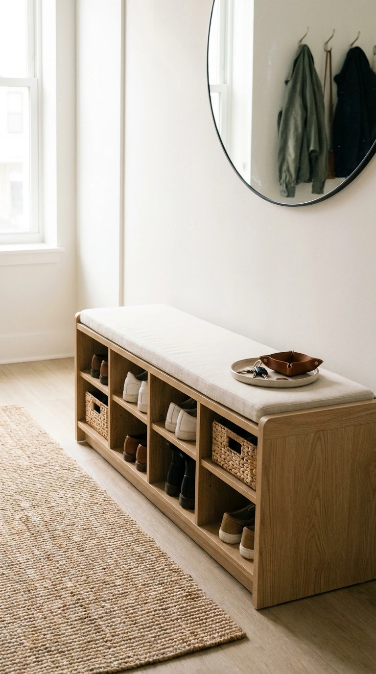apartment storage ideas no drilling 17