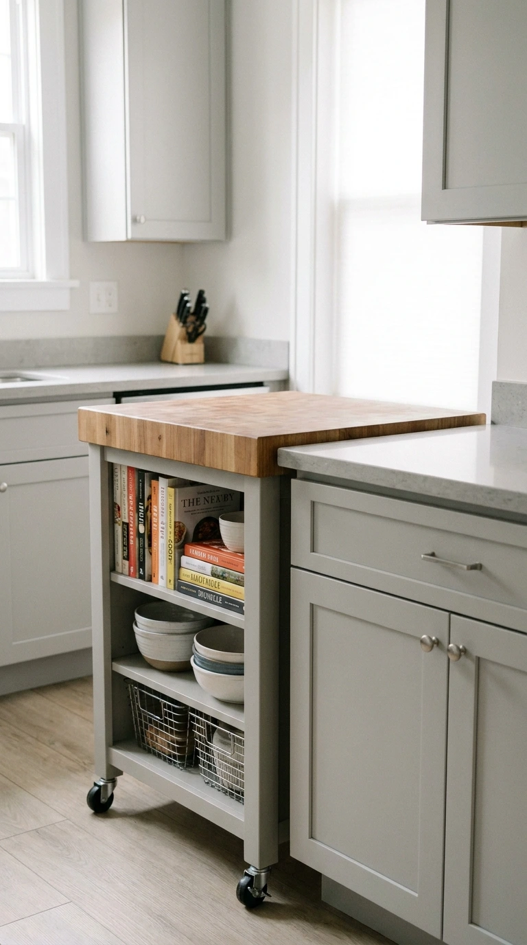 apartment storage ideas no drilling 9