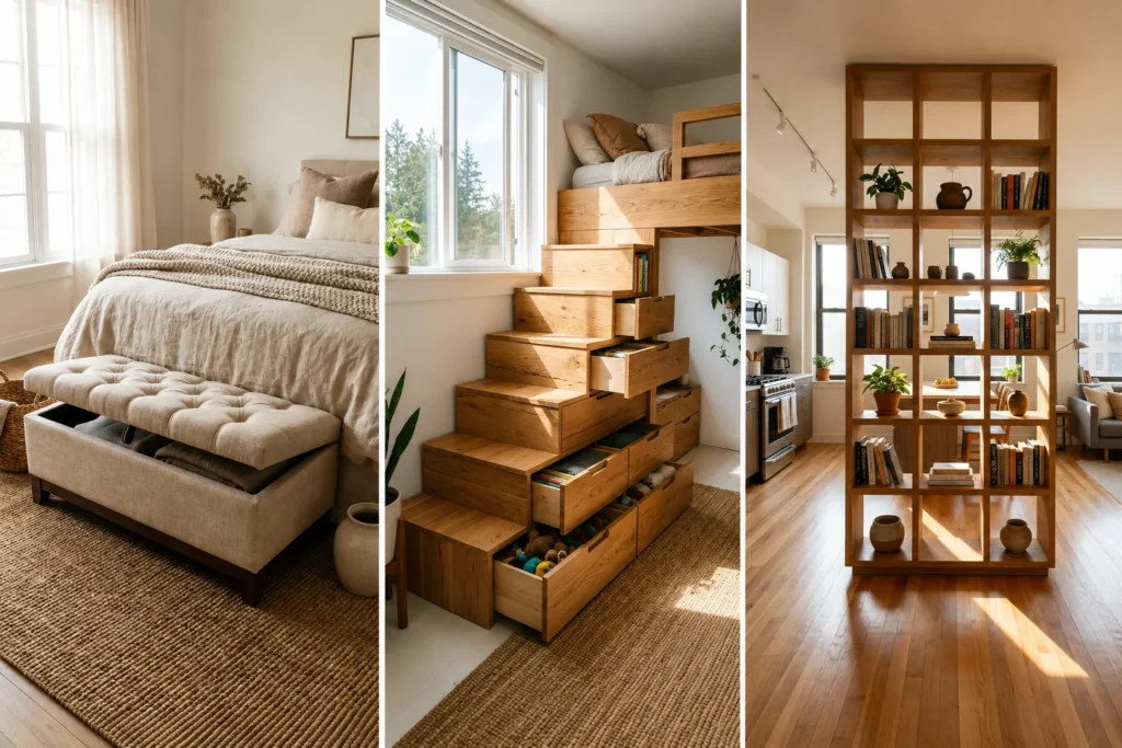 best multifunctional furniture studio apartment
