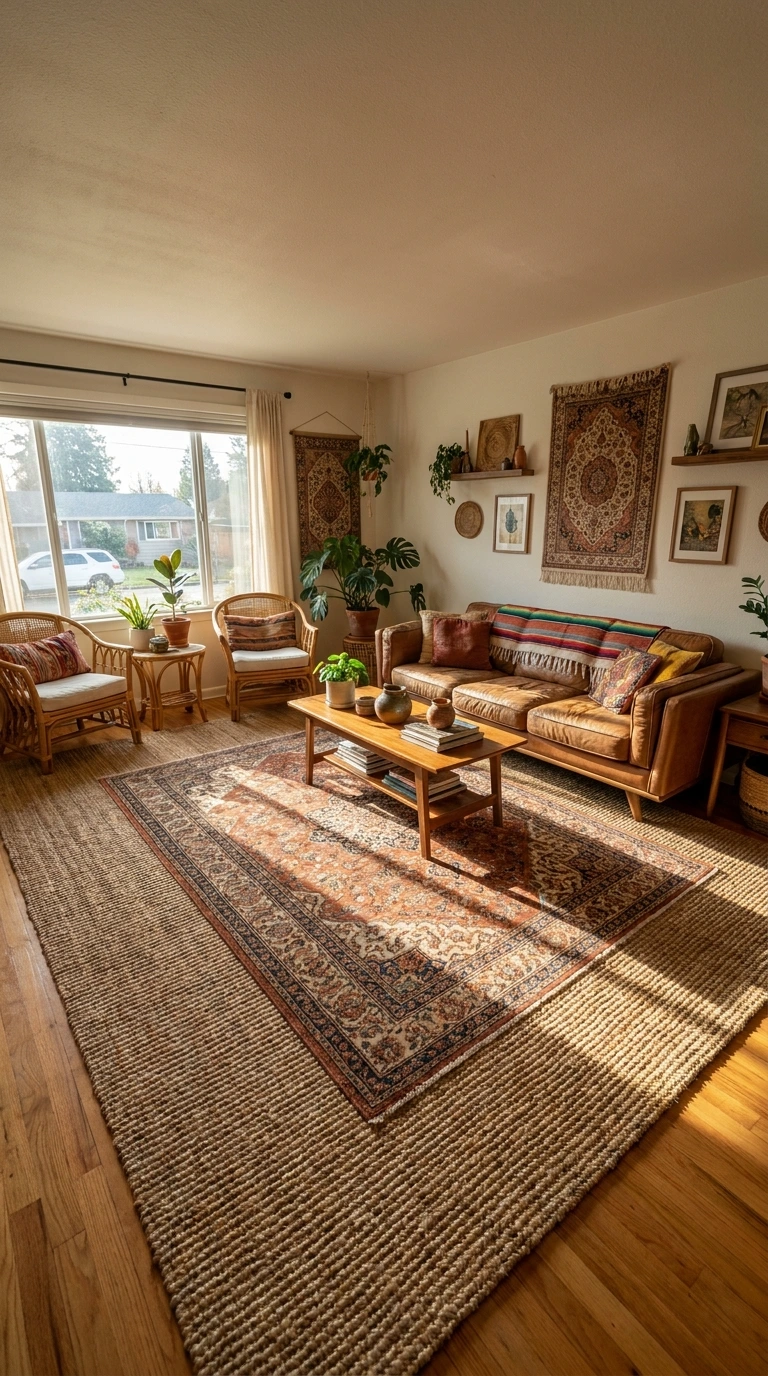 bohemian living room ideas 1