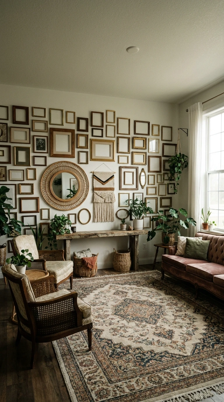 bohemian living room ideas 5