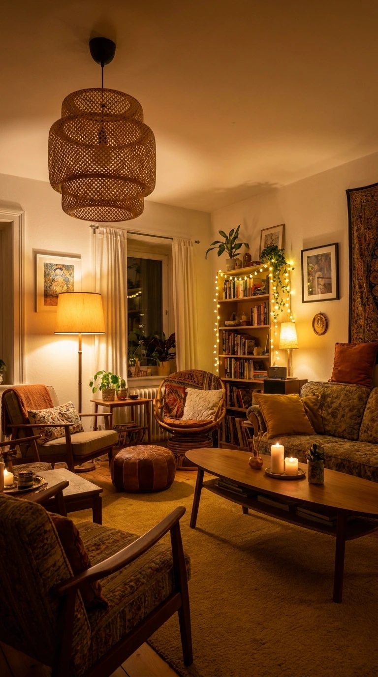 bohemian living room ideas 9