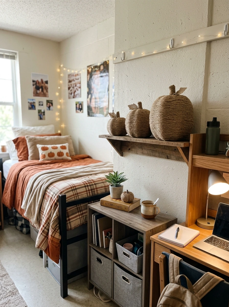 cheap fall room decor diy college dorm 12