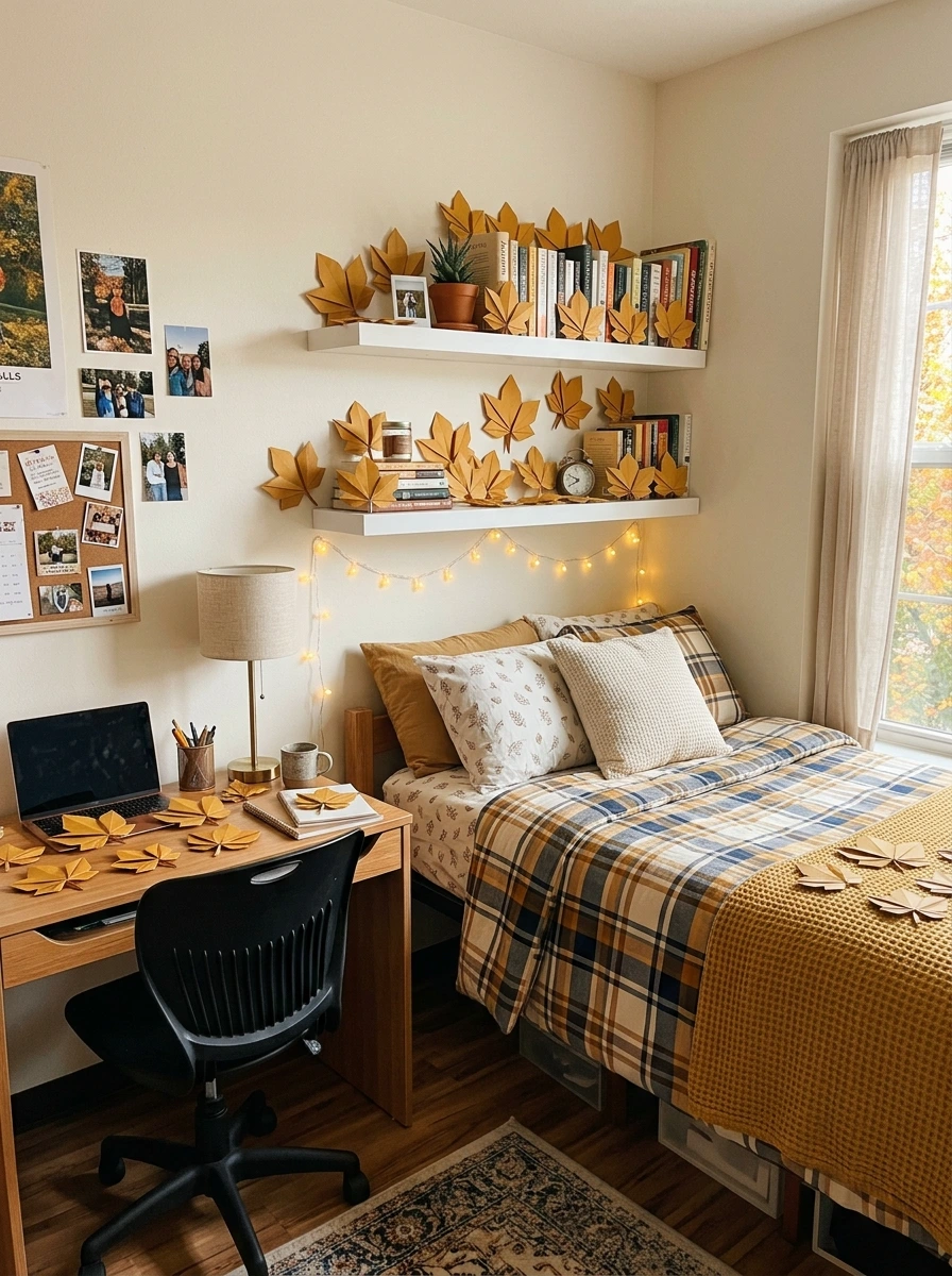 cheap fall room decor diy college dorm 19
