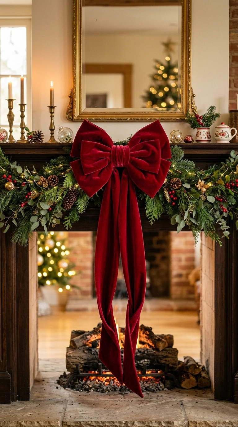 christmas mantel decor ideas elegant 10