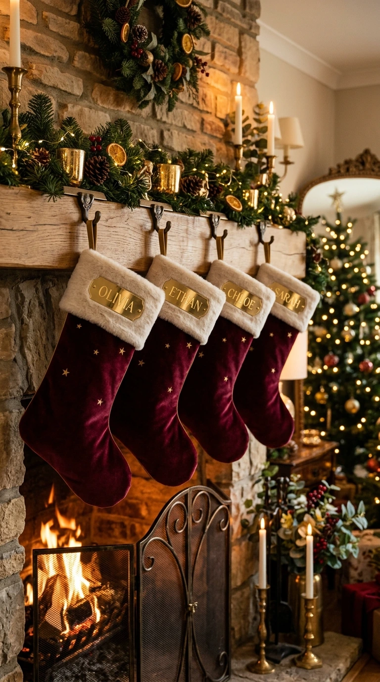 christmas mantel decor ideas elegant 12