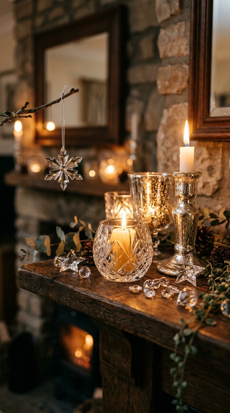christmas mantel decor ideas elegant 22