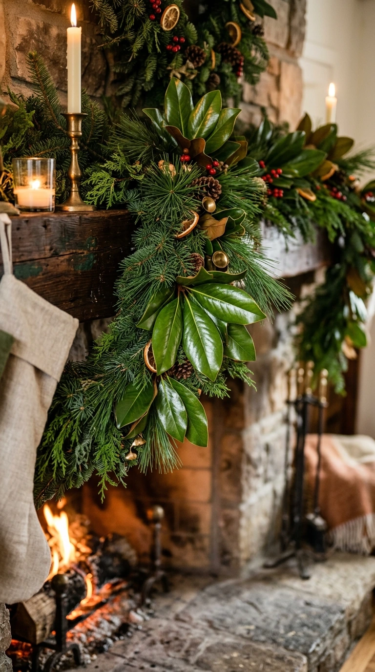 christmas mantel decor ideas elegant 5