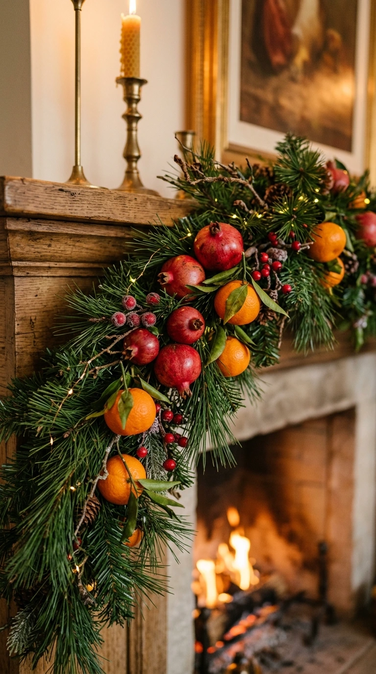 christmas mantel decor ideas elegant 9