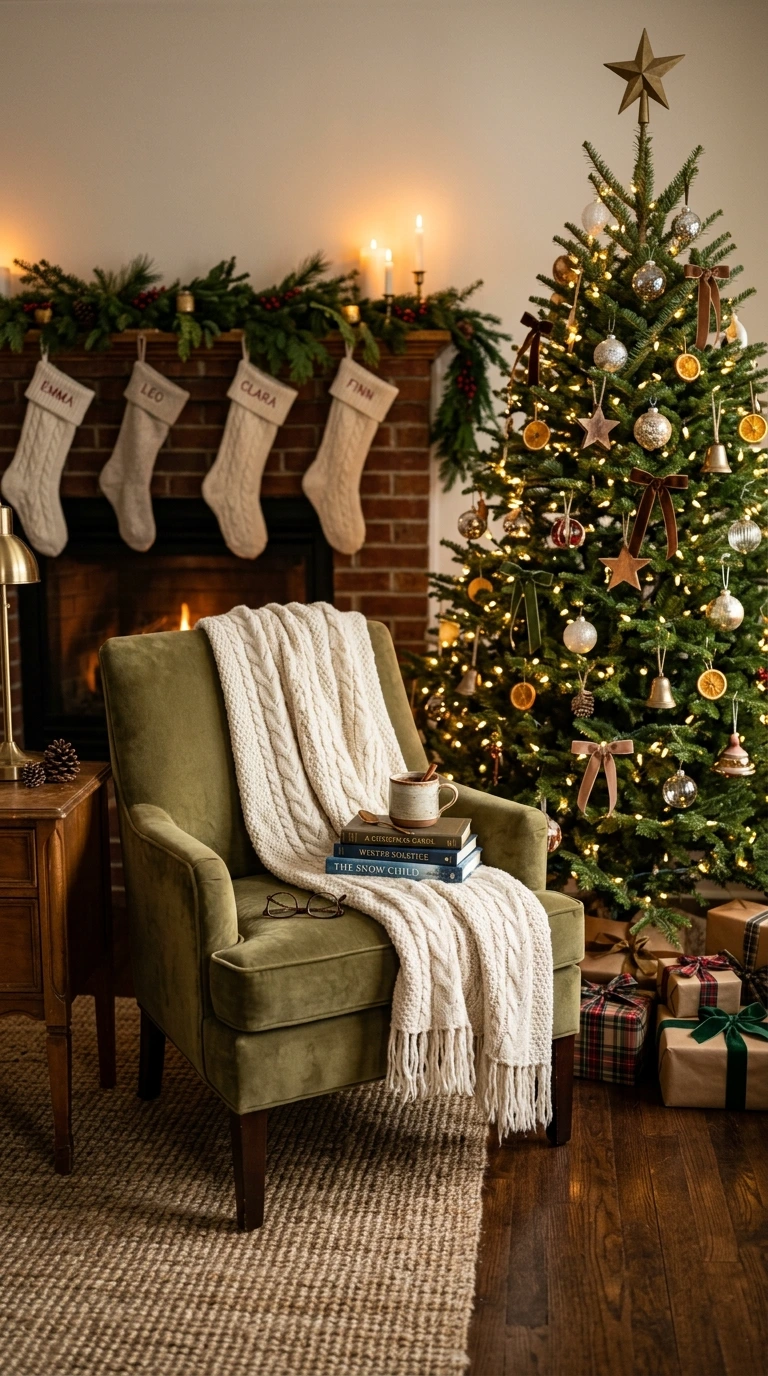 cozy christmas living room on a budget 11