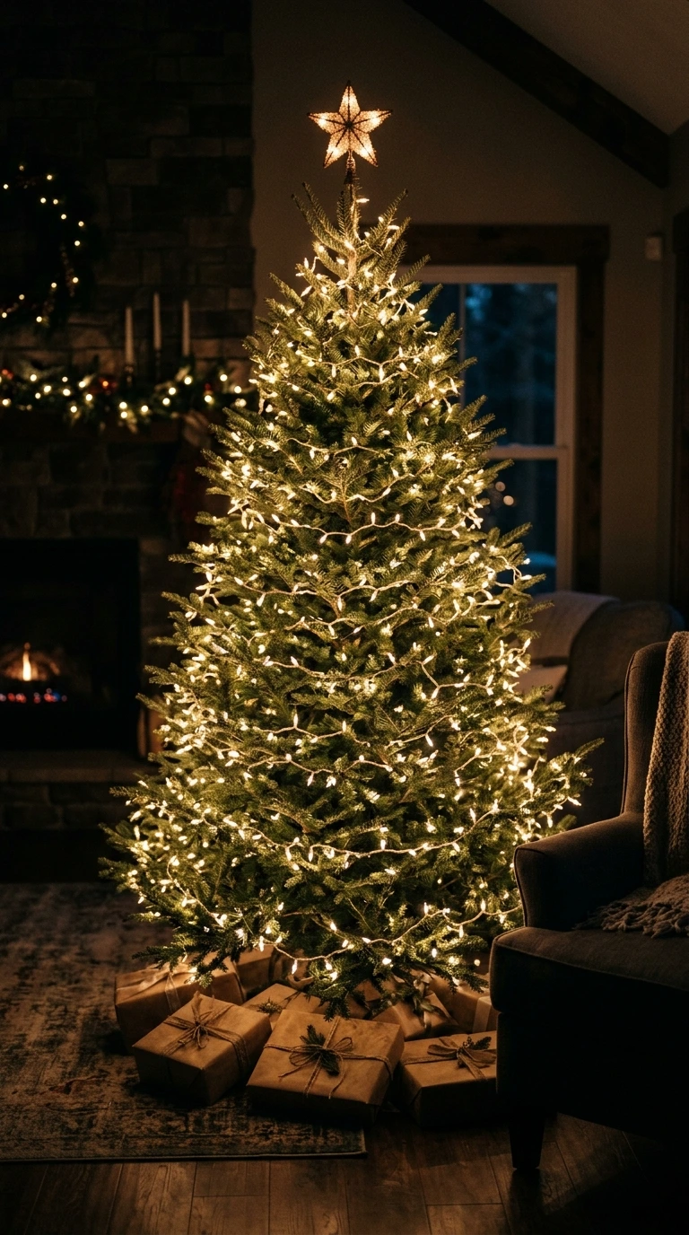 cozy christmas living room on a budget 2