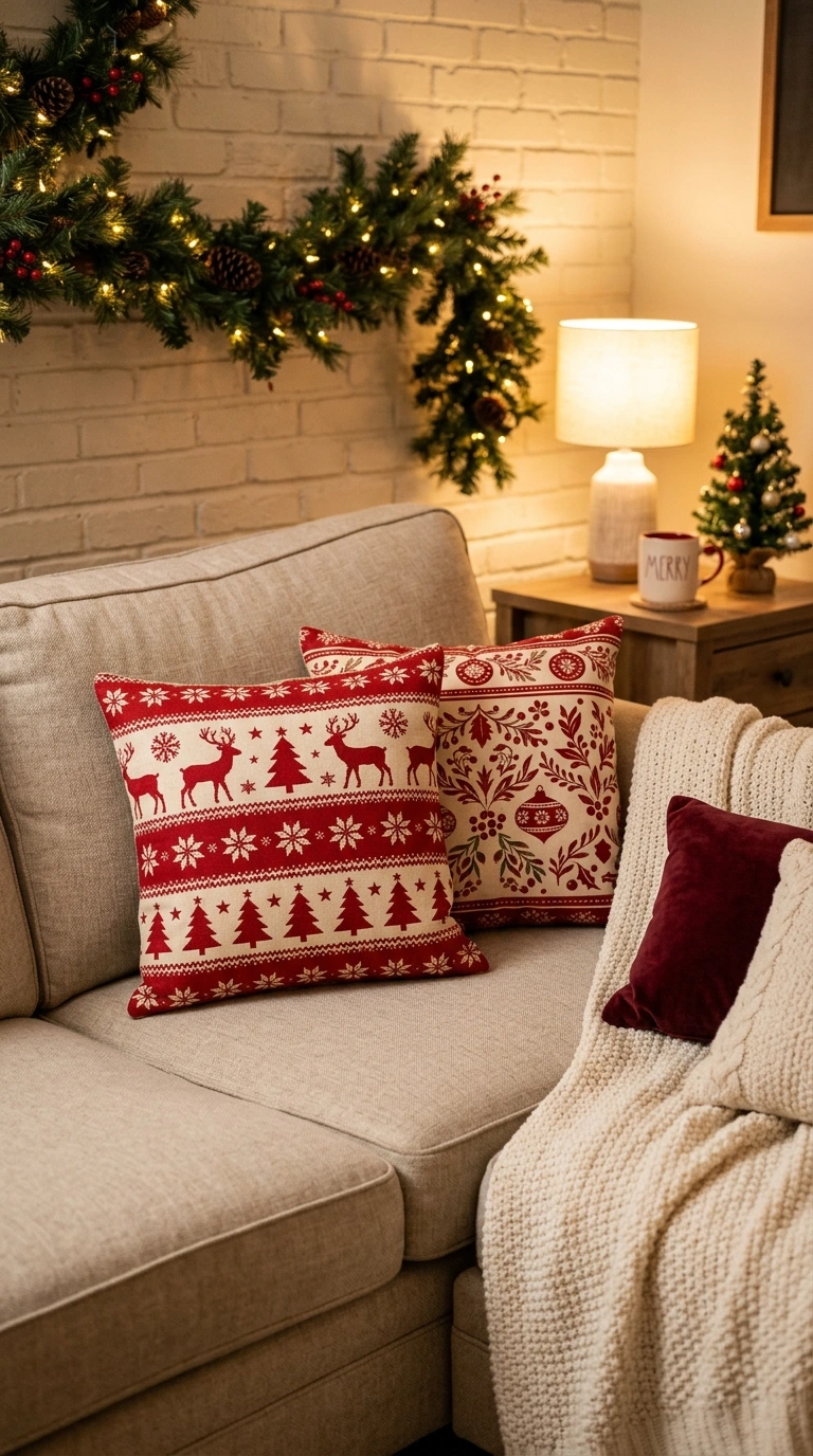 cozy christmas living room on a budget 22