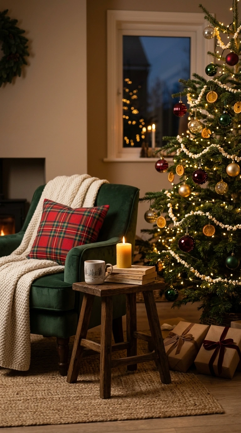 cozy christmas living room on a budget 25