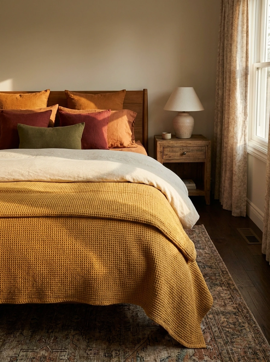 cozy fall bedroom decor ideas 10