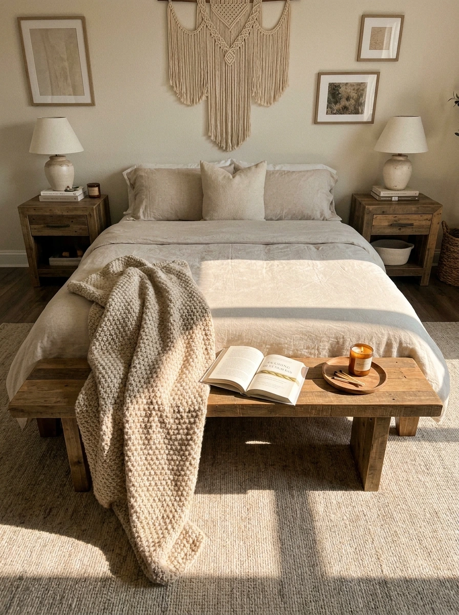 cozy fall bedroom decor ideas 22