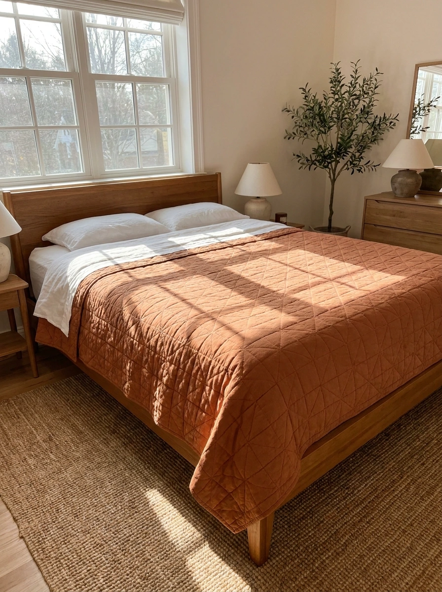 cozy fall bedroom decor ideas 26