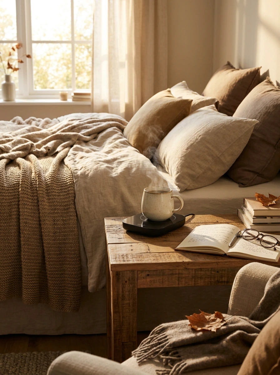 cozy fall bedroom decor ideas 28