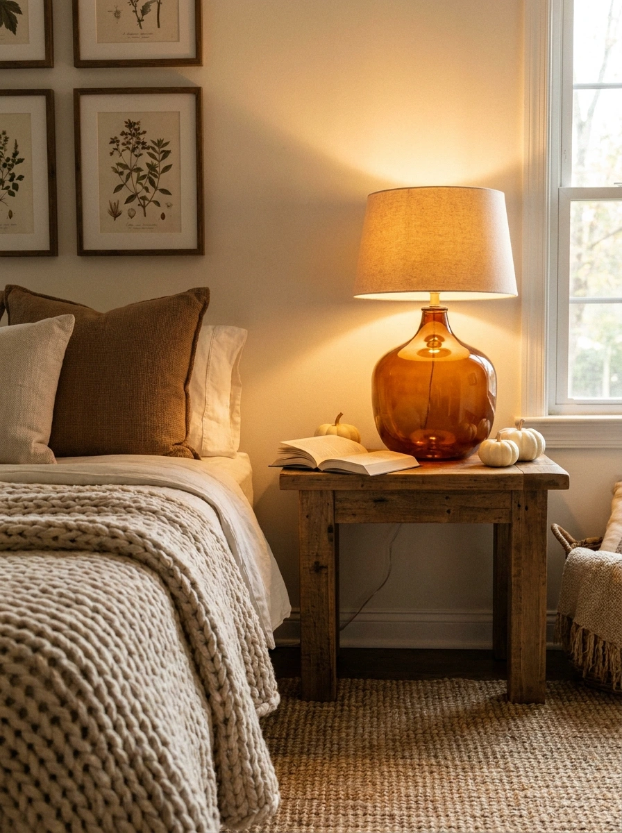 cozy fall bedroom decor ideas 5