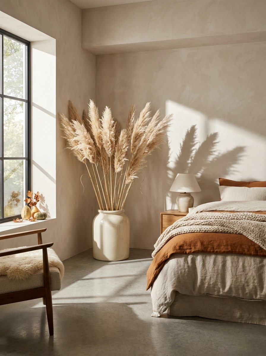 cozy fall bedroom decor ideas 9