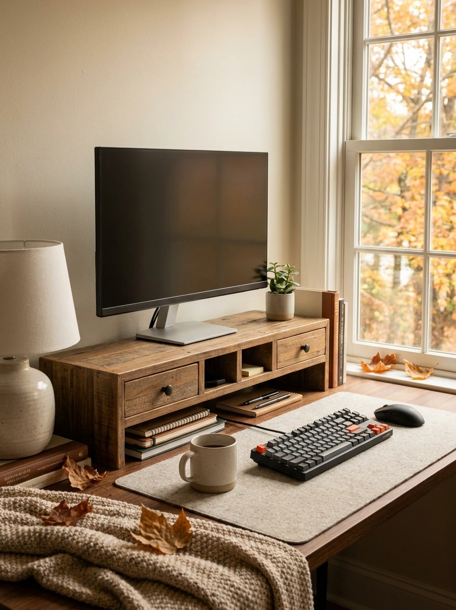 cute fall desk decor aesthetic office 5
