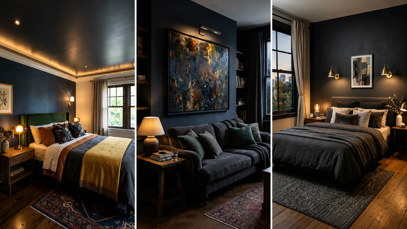 dark apartment decor ideas