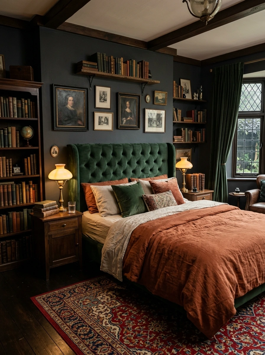 dark academia fall room decor aesthetic 1