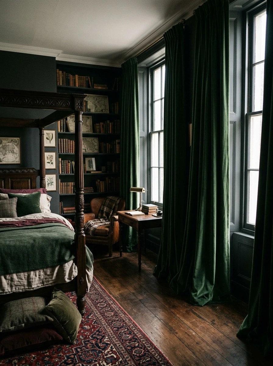 dark academia fall room decor aesthetic 13