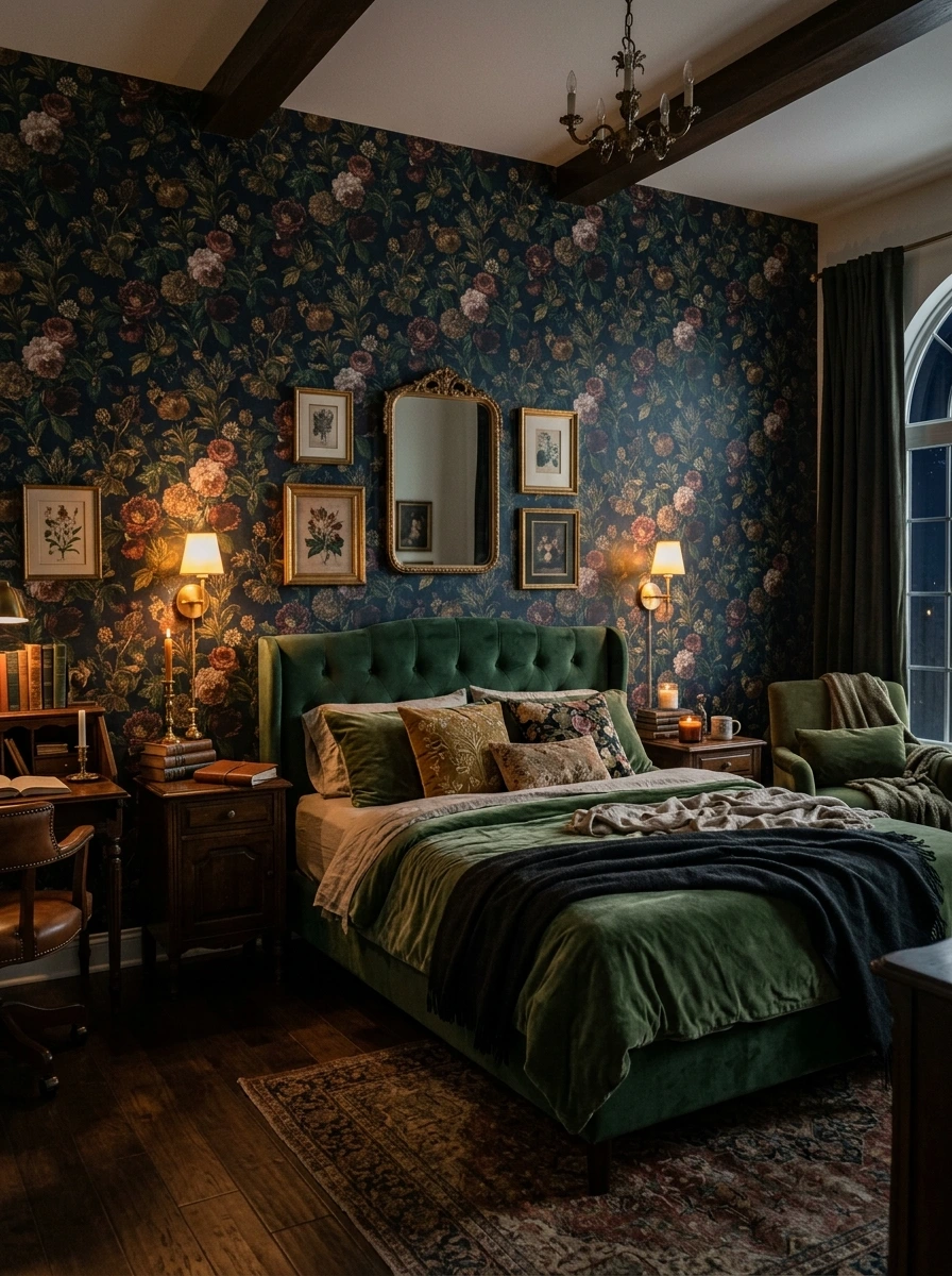 dark academia fall room decor aesthetic 17