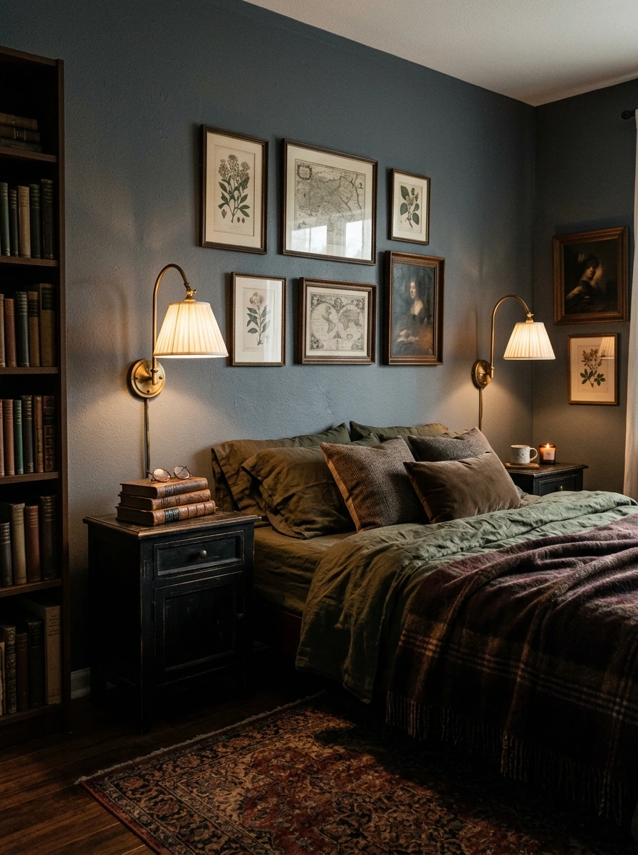 dark academia fall room decor aesthetic 2
