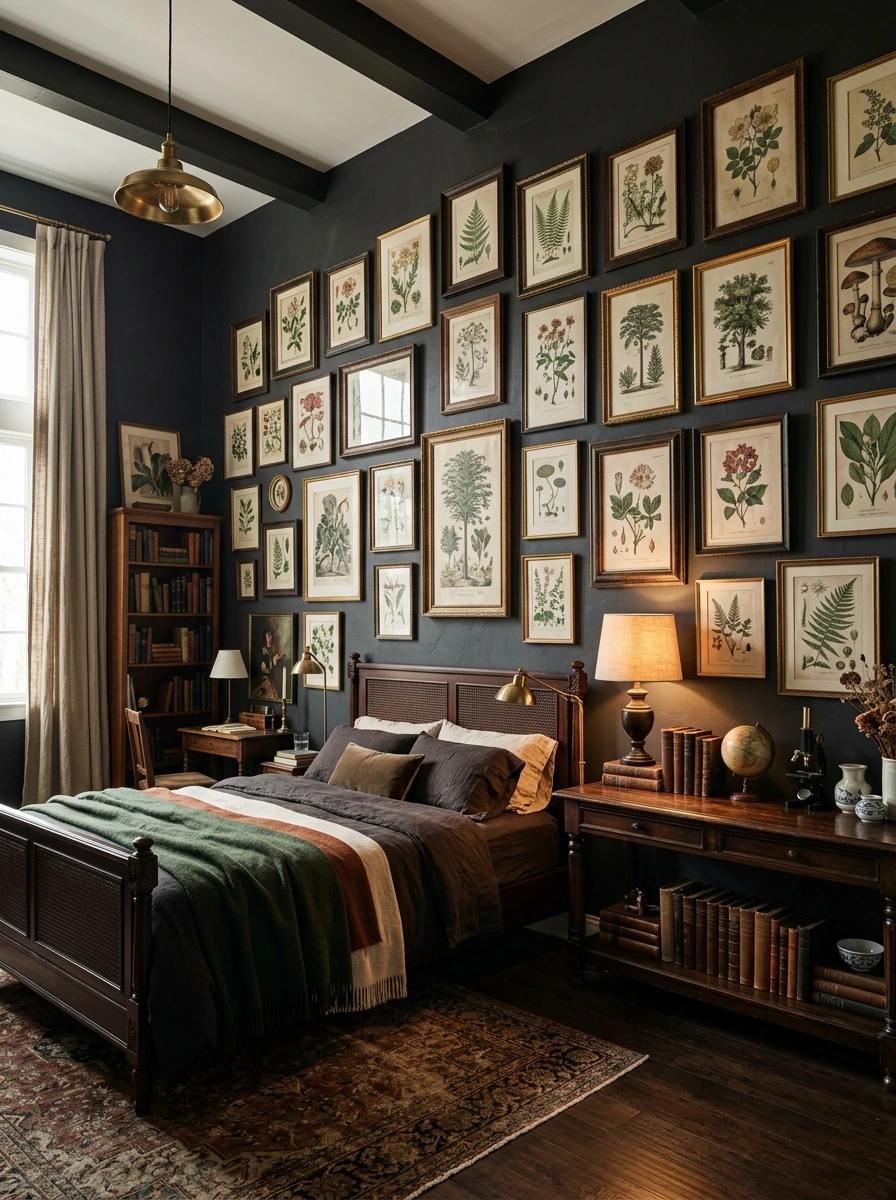 dark academia fall room decor aesthetic 3