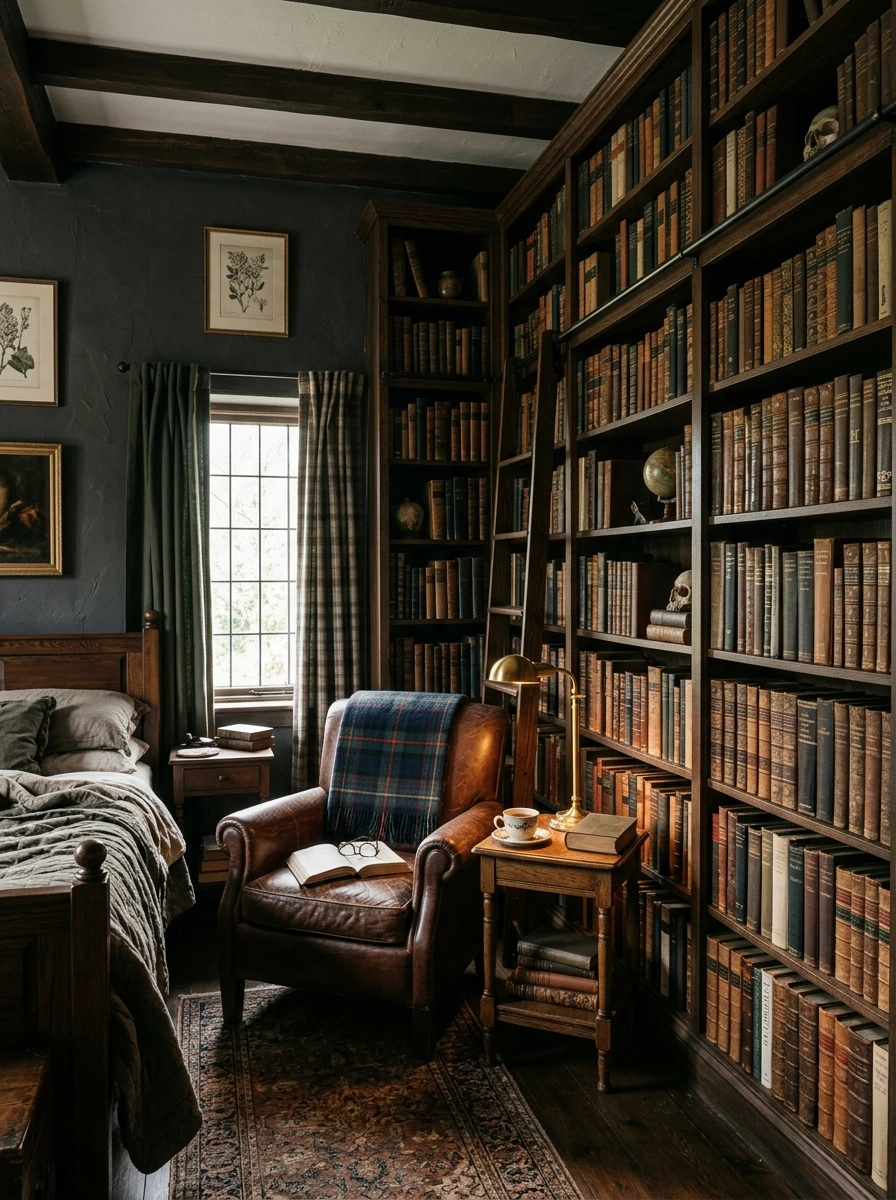 dark academia fall room decor aesthetic 6