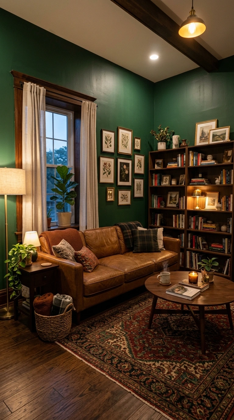 dark academia living room aesthetic 1