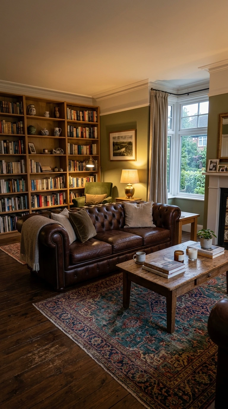 dark academia living room aesthetic 3