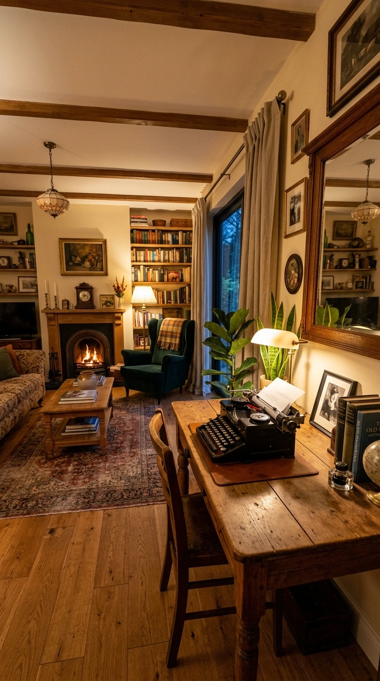 dark academia living room aesthetic 35