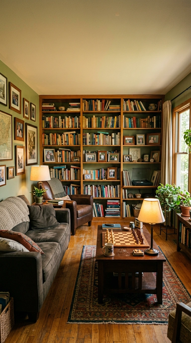 dark academia living room aesthetic 40