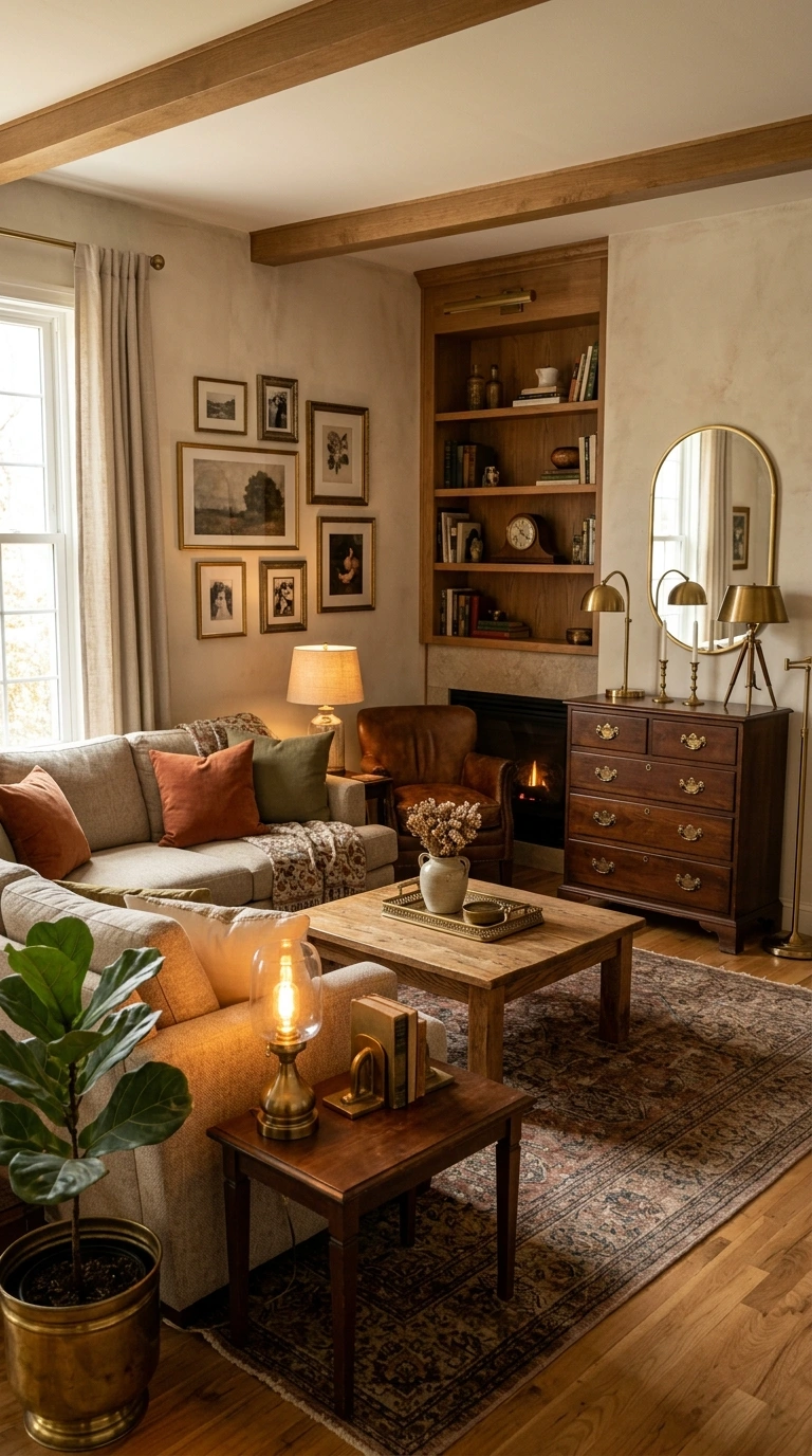 dark academia living room aesthetic 8