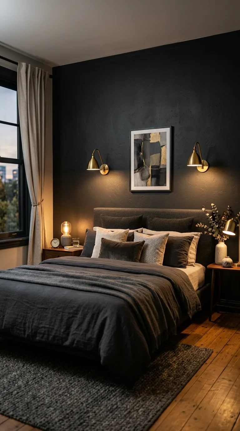 dark apartment decor ideas 1