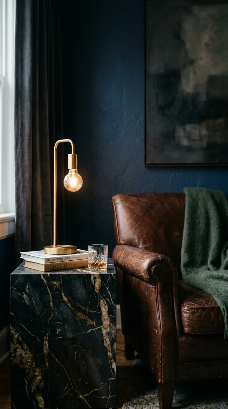 dark apartment decor ideas 16