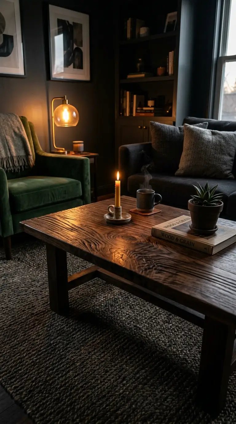 dark apartment decor ideas 8