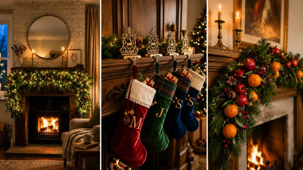 elegant christmas mental decor ideas