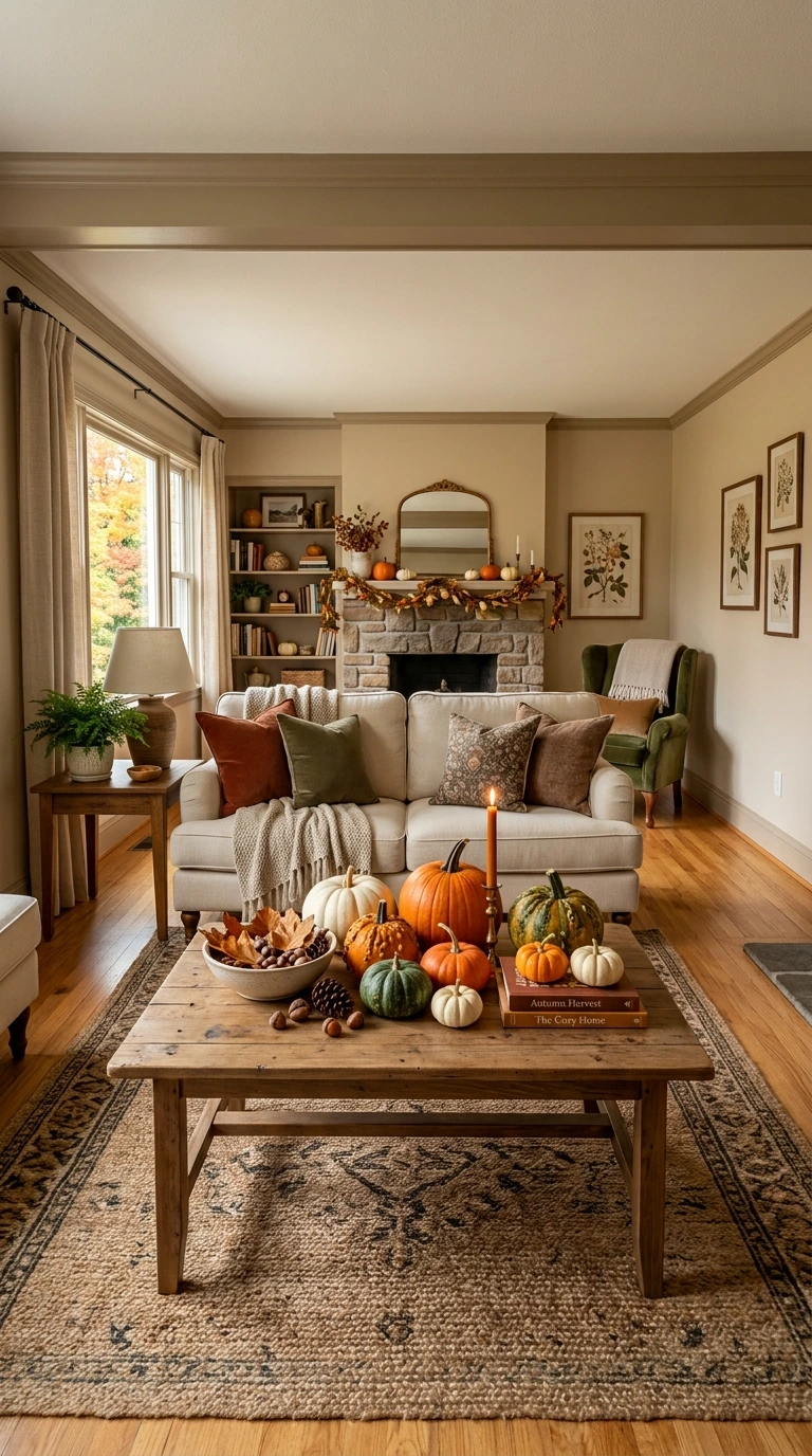 fall living room decor ideas 17