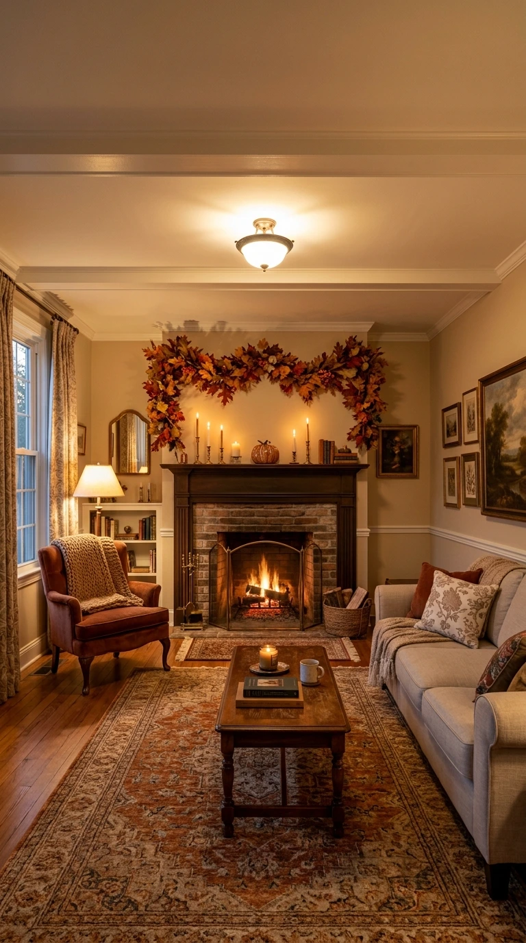 fall living room decor ideas 20